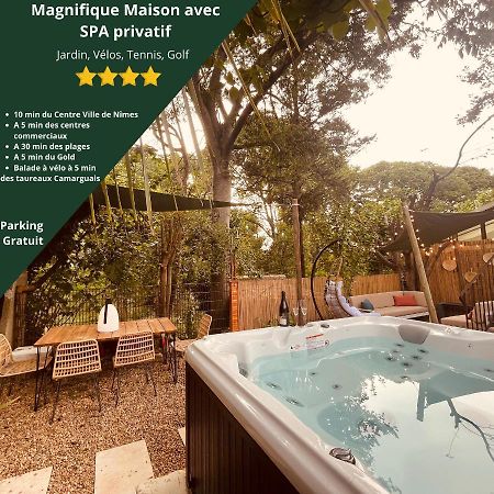 Maison Dans Les Arbres, Spa, Tennis, Parking نيم المظهر الخارجي الصورة