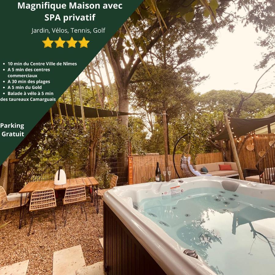 Maison Dans Les Arbres, Spa, Tennis, Parking نيم المظهر الخارجي الصورة